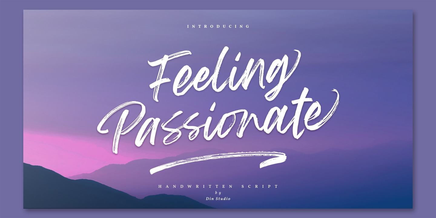 Ejemplo de fuente Feeling Passionate #1